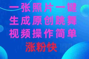 （8694期）一张照片，一键生成原创跳舞视频 操作简单涨粉快