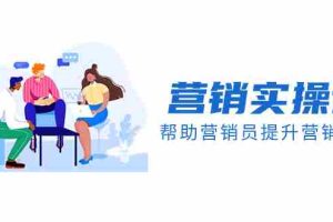 (8207期)营销实操课,帮助营销员提升营销技能【完结】【音频+文档】