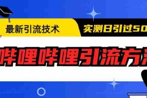 (6548期)最新引流技术:哔哩哔哩引流方法,实测日引50+