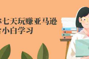 （2524期）教你七天玩赚亚马逊，适合小白学习，价值599元