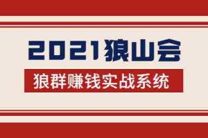 (1754期)2021狼山会狼群赚钱实战系统:让你步步为营,直达胜利终点的赚钱必备