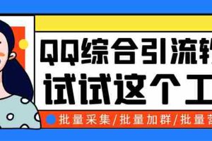 （5781期）QQ客源大师综合营销助手，最全的QQ引流脚本 支持群成员导出【软件+教程】